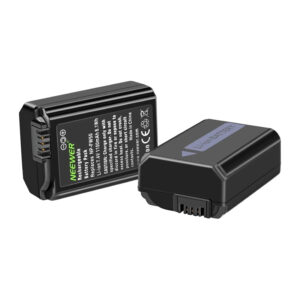Set of 2 Sony replacement batteries and a NEEWER NP-FW50 charger - Image 2