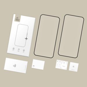 GRŪDINTAS STIKLAS Tech-Protect GLASS FIT+ 2-PACK MOTOROLA EDGE 70 5G BLACK - Image 6