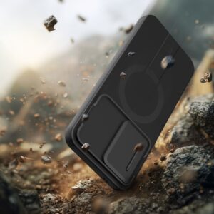 Tech-Protect KEVLAR AURA MAGSAFE Samsung Galaxy A57 JUODAS/ORANŽINIS - Image 6