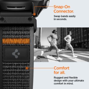 Spigen AthLex Air Garmin QuickFit 22 mm aktyvus juodos spalvos/oranžinės spalvos - Image 6