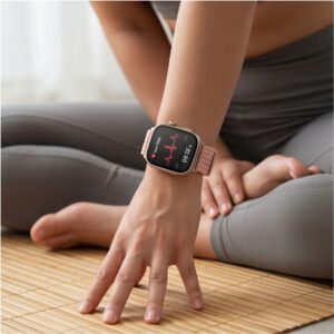 Tech-Protect NYLON Huawei Watch Fit 3 / 4 / 4 Pro / 5 / 5 Pro ŠVIESIAI ROŽINĖ - Image 6
