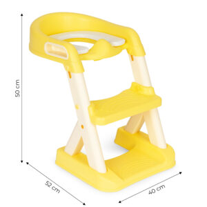 Vaikiškas tualeto puodukas su laipteliais, geltonas, ECOTOYS - Image 7