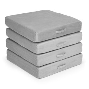Didelė sulankstoma modulinė sofa vaikams „pasidaryk pats“, 8 minkštos pagalvės – pilka ECOTOYS - Image 7