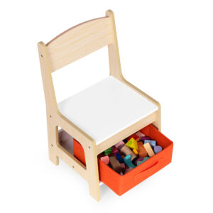Vaikiškų baldų komplektas – stalas + 2 kėdės su kreidine lenta ECOTOYS - Image 7