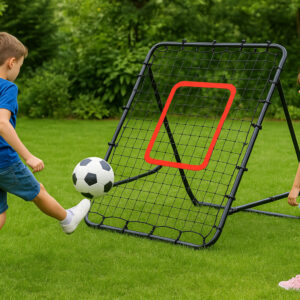 Futbolo atšokimo sienelė treniruočių vartai kamuolio grąžinimo treniruoklis 100x100 cm, MOVEPRO - Image 7