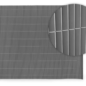 Dvipusis bambukinis kilimėlis 100x500 cm balkonui, terasai, tvorai, antracito spalvos MultiGarden - Image 7