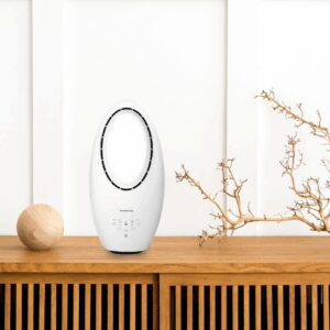 Modernus pastatomas ventiliatorius be menčių 60W – 3 režimai, nuotolinio valdymo pultas, laikmatis, LED apšvietimas - Image 7
