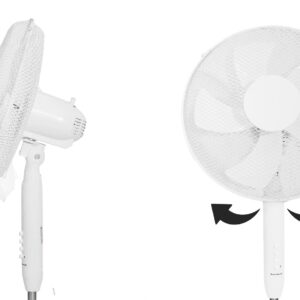 Pastatomas ventiliatorius 45W – 3 režimai, 5 mentės, baltas - Image 7