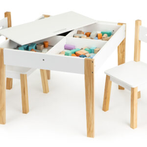 Stalas su dviem kėdėmis, vaikiškų baldų komplektas ECOTOYS - Image 7