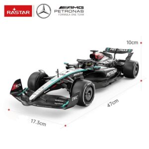 Nuotoliniu būdu valdomas automobilis Mercedes AMG F1 W15 E R/C, mastelis 1:12, Rastar 10250 - Image 7