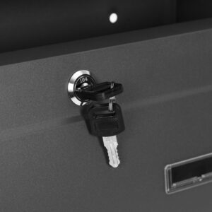 Ant sienos montuojama pašto dėžutė iš cinkuoto plieno, antracito spalvos, ModernHome - Image 7