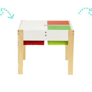 Medinių vaikiškų baldų komplektas: stalas + 2 kėdės ECOTOYS - Image 7