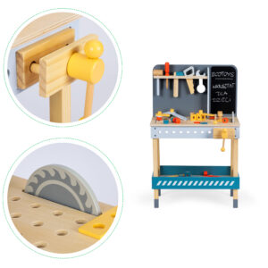 Medinis įrankių dirbtuvės rinkinys su 47 dalimis, ECOTOYS - Image 7