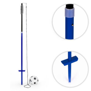 Tetherball futbolo treniruočių rinkinys su virve, stulpu, spyruokle, kamuoliu ir pompa, MOVEPRO - Image 7