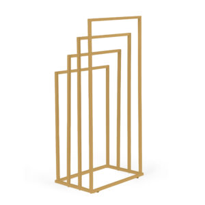 Metalinis pastatomas rankšluosčių stovas su 4 laikikliais, auksinis, ModernHome - Image 7