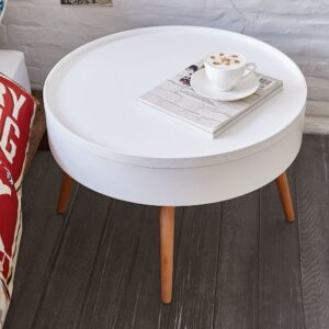 Apvalus kavos staliukas su daiktadėže, 60 cm - Image 7