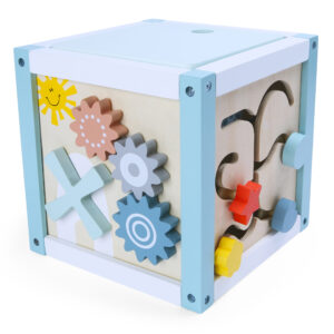 Medinis edukacinis kubas-rūšiuoklis + kaladėlės ECOTOYS - Image 7