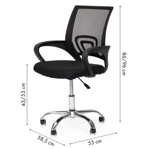 Ergonominė biuro kėdė su pasukamu mechanizmu ModernHome - Image 7