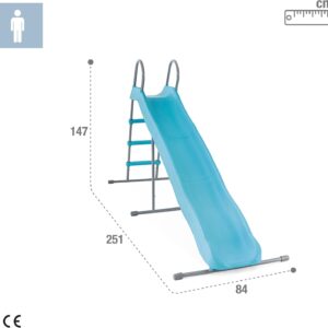 Sodo čiuožykla vaikams 244 cm didelė plieninė plastikinė - 44107 INTEX - Image 7
