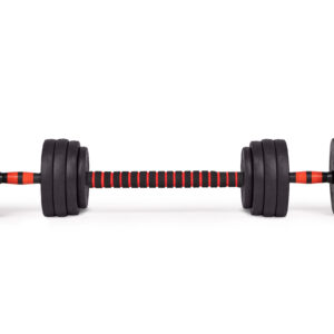 Reguliuojami hanteliai 2x10 kg štangų rinkinys 20 kg strypas, MOVEPRO - Image 7