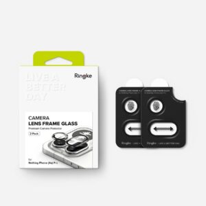 Telefono kameros apsauga Ringke CAMERA 2-pack Nothink Phone 4A Pro juodos spalvos - Image 7