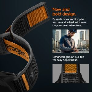 SPIGEN ATHLEX AIR GARMIN QUICK RELEASE 22 MM AKTYVUS JUODAS/ORANŽINIS - Image 7