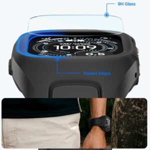 SPIGEN LIQUID AIR PRO & GRŪDINTAS STIKLAS APPLE WATCH ULTRA 1 / 2 / 3 (49 MM) JUODAS - Image 7