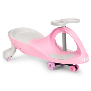 Vaikiškas paspirtukas-mašinėlė su LED ratukais, rožinis ECOTOYS - Image 8