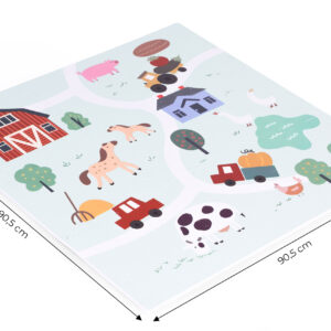 Didelis EVA putų kilimėlis vaikams Farma 90,5x90,5 cm 21 vnt. ECOTOYS - Image 8