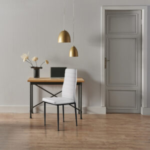 Eko odos kėdės svetainei ir valgomajam, 4 vienetų komplektas, baltos, ModernHome - Image 8