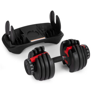 Reguliuojamas ketaus hantelis su stovu 2.5-24 kg, MOVEPRO - Image 8