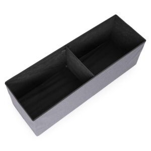 Kuoduotas pufas 111x38 cm su daiktadėže, minkštasuolis, šviesiai pilkas, ModernHome - Image 8