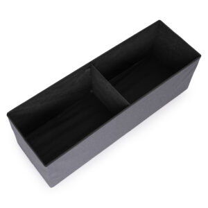 Kuoduotas pufas 111x38 cm su daiktadėže, minkštasuolis, šviesiai pilkas, ModernHome - Image 8
