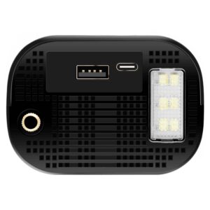 Elektrinė dviračio pompa, padangų kompresorius, 6000mAh išorinė baterija, LED žibintuvėlis - Image 8