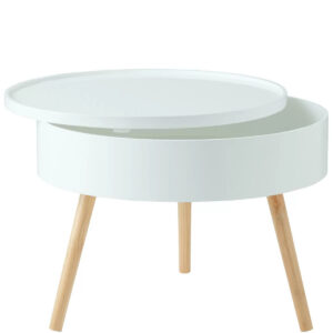 Apvalus kavos staliukas su daiktadėže, 60 cm - Image 8