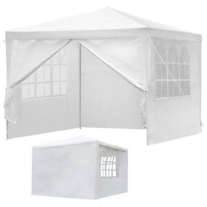 Sodo komercinė pavėsinė-palapinė, 3x3 m, 4 sienos, balta, MultiGarden - Image 8