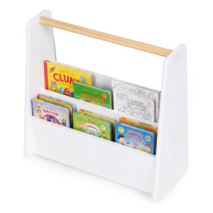 Montessori vaikiška knygų lentyna, 3 aukštų knygų stovas-organizeris, balta ECOTOYS - Image 8