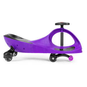 Vaikiškas paspirtukas-mašinėlė su LED ratukais, violetinis ECOTOYS - Image 8