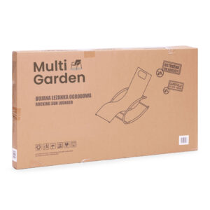 Sodo gultas, „zero gravity“ krėslas, supamoji kėdė, galvos atrama, juodas, MultiGarden - Image 8