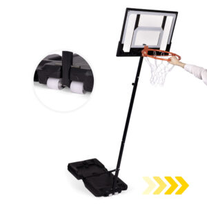 Laisvai pastatomas reguliuojamas krepšinio stovas iki 210 cm su lenta ir lanku MOVEPRO - Image 8