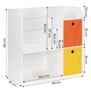 Medinė lentyna vaikams, vaikiška spintelė su skyreliais ECOTOYS - Image 8