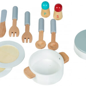Medinė žaislinė virtuvėlė vaikams su papildomais priedais, ECOTOYS - Image 8