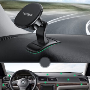 Ugreen Magnetic Car Phone Holder Self-Adhesive for Dashboard Black (LP292) - Image 3