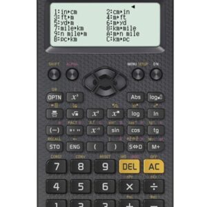 CASIO MOKSLINIS SKAIČIUOTUVAS FX-85CEX, 379 FUNKCIJOS, 77X166MM, JUODAS