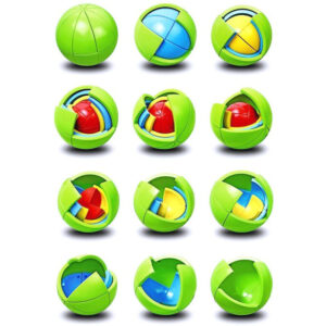 Žaidimų kamuolys 3D DĖLIONĖ dėlionės kamuolys - spalvinga dėlionė Puzzle GR0067 - Image 7