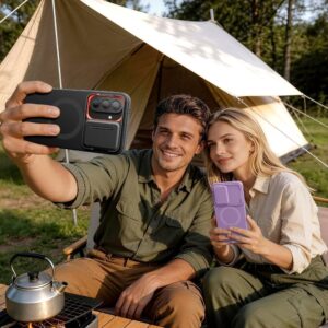 Tech-Protect KEVLAR AURA MAGSAFE Samsung Galaxy A57 JUODAS/ORANŽINIS - Image 7