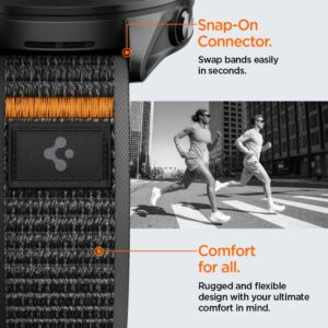SPIGEN ATHLEX AIR GARMIN QUICK RELEASE 22 MM AKTYVUS JUODAS/ORANŽINIS - Image 8