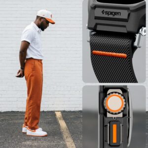 SPIGEN LITE FIT PRO IR GRŪDINTAS STIKLAS APPLE WATCH ULTRA 1 / 2 / 3 (49 MM) MATINĖ JUODA - Image 8