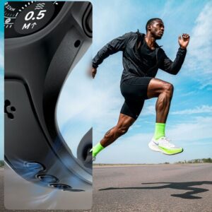 SPIGEN LIQUID AIR PRO & GRŪDINTAS STIKLAS APPLE WATCH ULTRA 1 / 2 / 3 (49 MM) JUODAS - Image 8