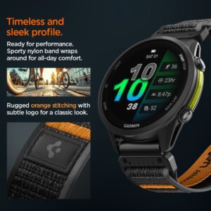 Spigen AthLex Air Garmin QuickFit 22 mm aktyvus juodos spalvos/oranžinės spalvos - Image 8